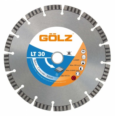 Disc diamantat beton armat 230 mm LT30 Golz